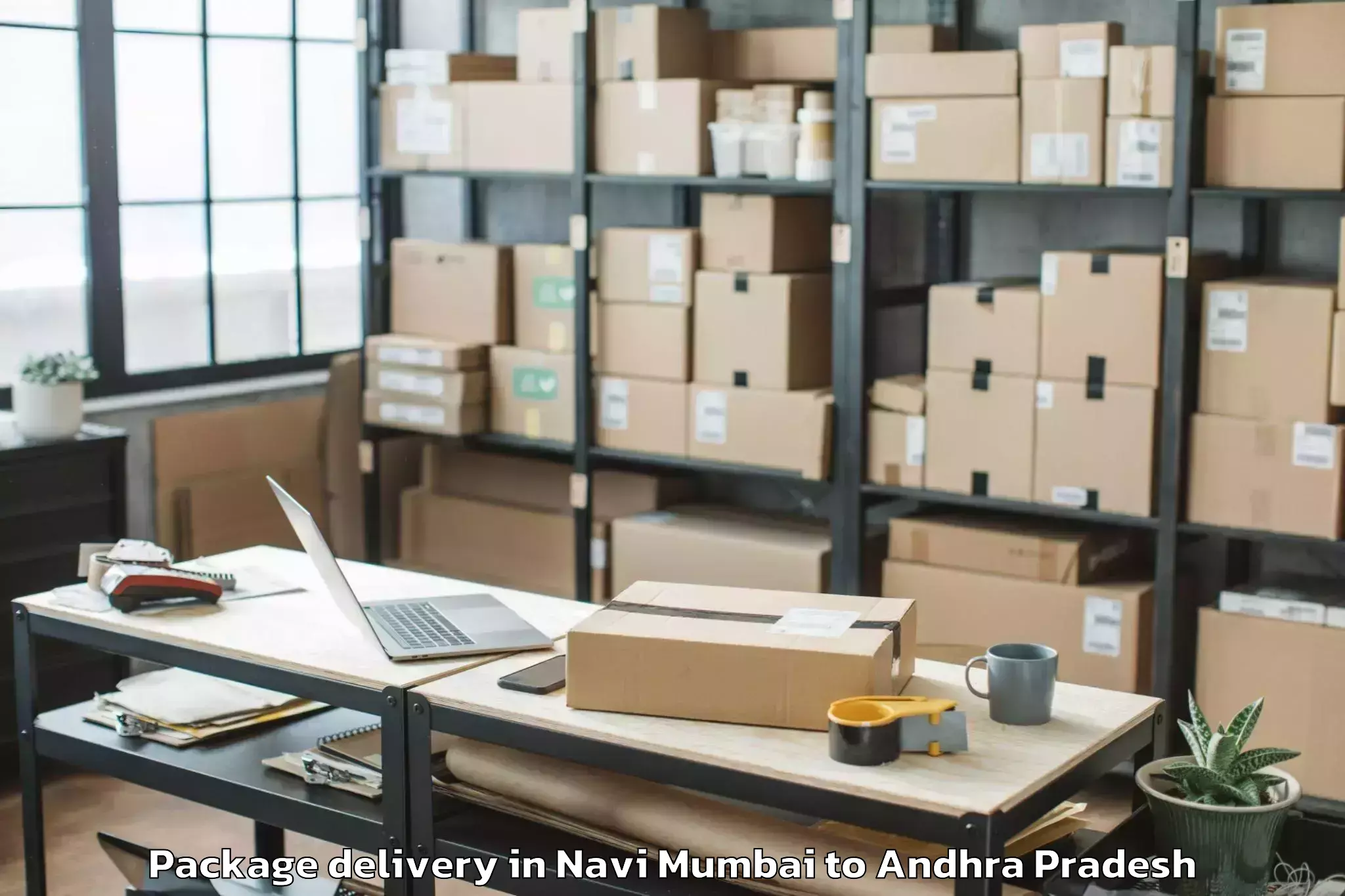 Quality Navi Mumbai to Vajrapukothuru Package Delivery